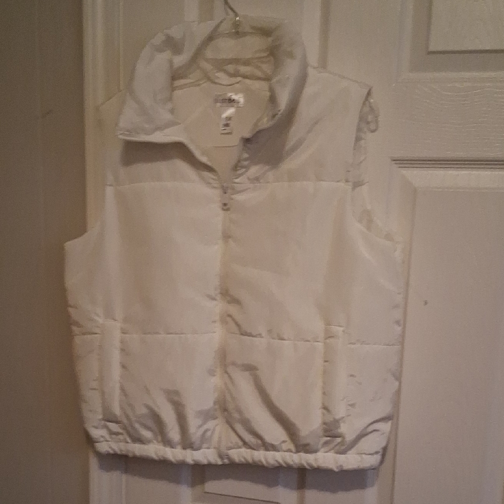 Kids White Puffer Vest